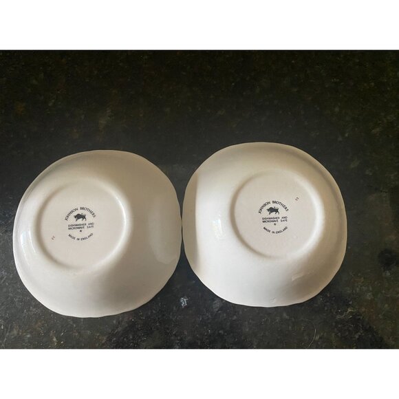 Johnson Brothers "Summer Chintz" 6 Inch Square Cereal Bowls, (Qty. 2), Japan - Picture 7 of 8